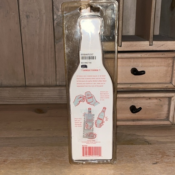 Fred Beer Bands New Bottle Tags Drink Markers “Mine” Silicone - Picture 6 of 8